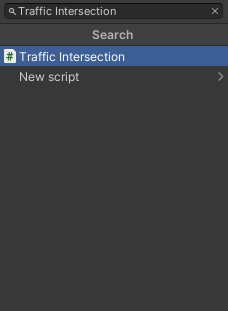 Search for traffic intersection script