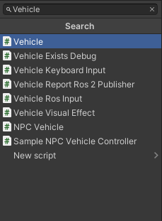 vehicle script search