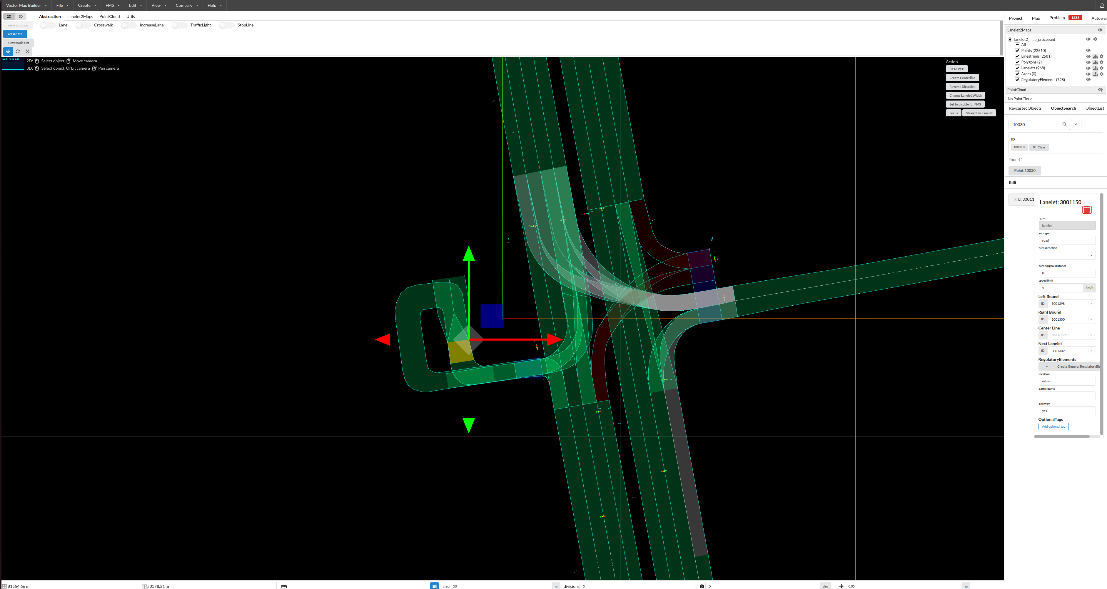 Conversion Process - Autoware Lanelet2 to OpenDRIVE